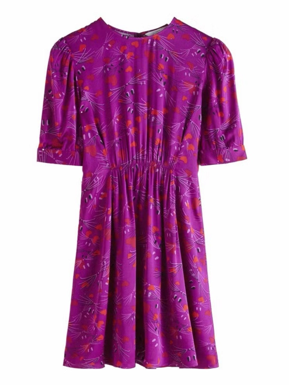& Other Stories Heart and Cat Print Dress